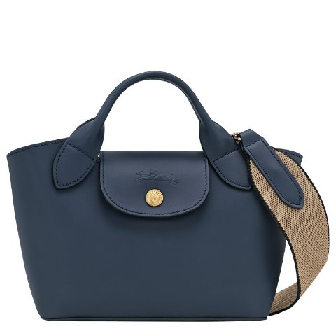 Longchamp XS Tote Bag Leather Navy