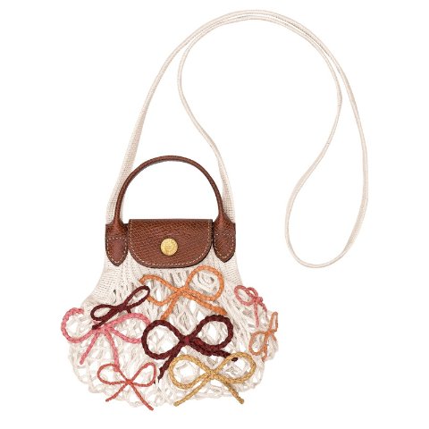 Longchamp Le Pliage XS Mesh Bag Ecru