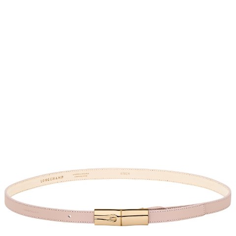 Longchamp Ladies' Leather Belt Petal Pink