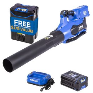 Kobalt 80V Brushless Leaf Blower 2x 2.5Ah Batteries