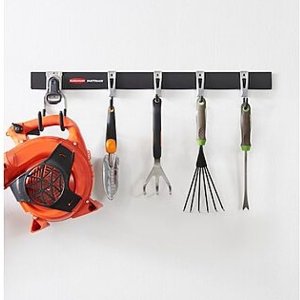 Rubbermaid FastTrack Steel Storage Rail 32" 6-Piece Black/Silver