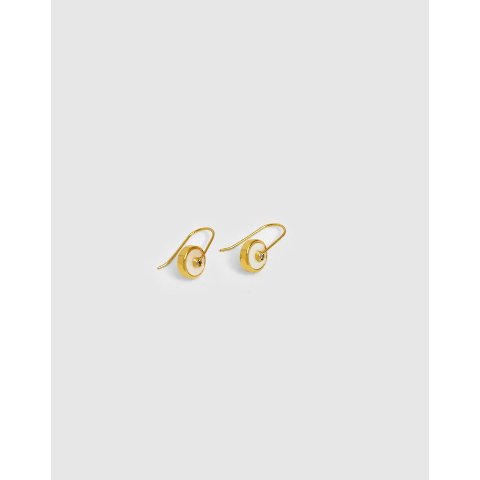 Madewell Stone Inlay Coin Earrings