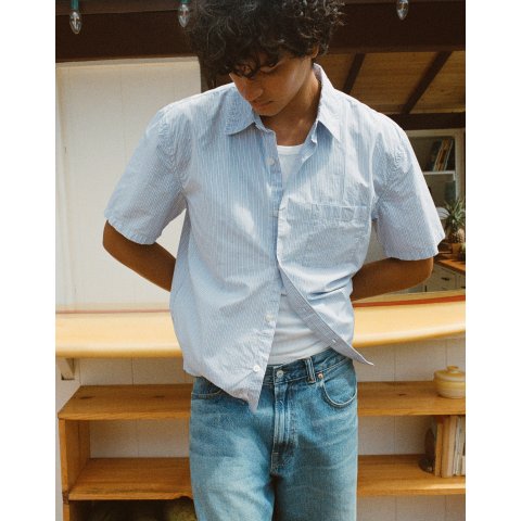 Madewell Boxy Cropped Shirt Crisp Poplin