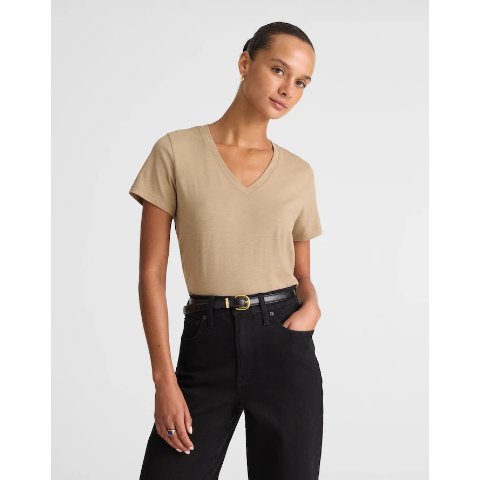Madewell Madewell Easy V-Neck Soft Slub Tee