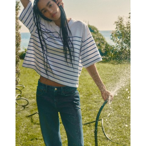 Madewell Boxy Crop Tee Allday Jersey