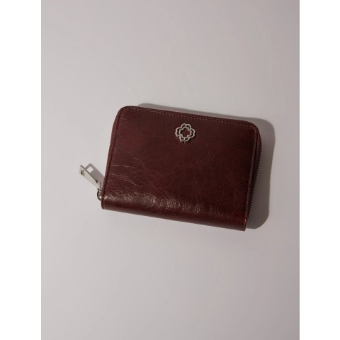 Maje Crackled Leather Wallet