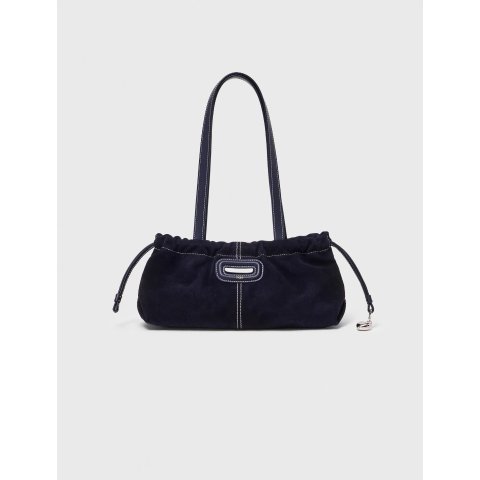 Maje Milpli Suede Blue Bag for Women