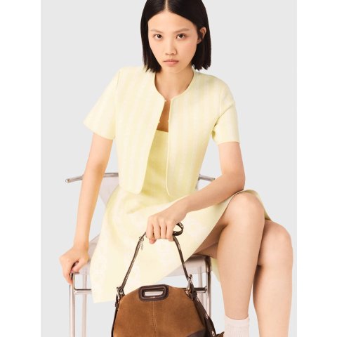 Maje Women's Knit Cardigan Yellow M