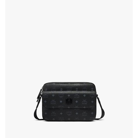 MCM Aren Messenger Bag Black