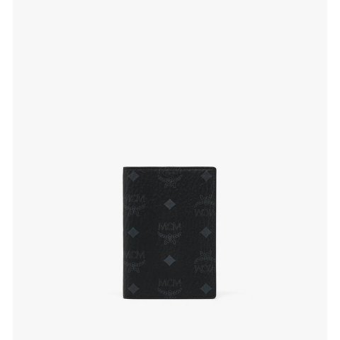 MCM Visetos Black Passport Holder