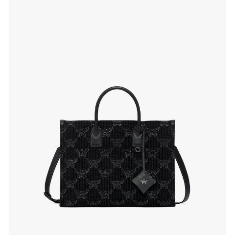 MCM Munchen Tote Bag Black