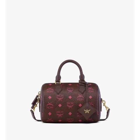 MCM Ella Boston Bag Maxi Visetos