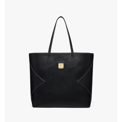 MCM Dia Shopper Calfskin Leather Bag