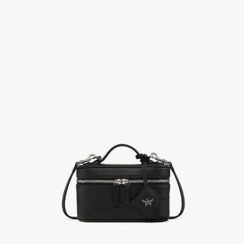 MCM Aren Vanity Case Maxi Monogram Leather