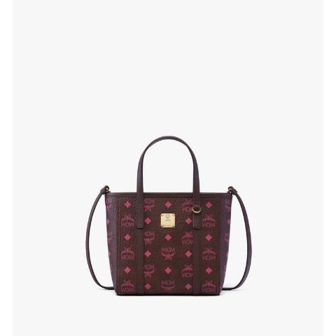 MCM Visetos Toni Top-Zip Shopper