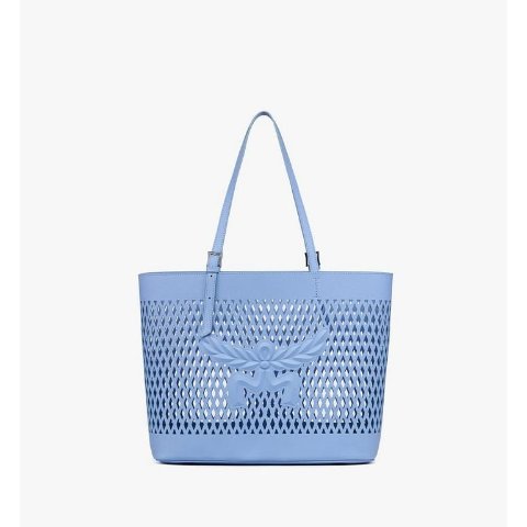 MCM Himmel Shopper Perforated Calfskin Leather