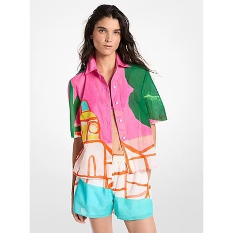 Michael Kors X Christina Zimpel Cotton Lawn Shorts