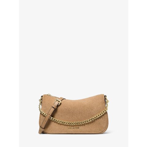 Michael Kors Carmela Medium Suede Crossbody Bag