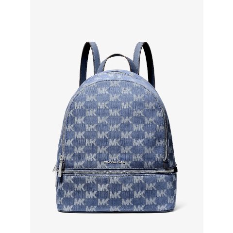 Michael Kors Rhea Medium Denim Backpack