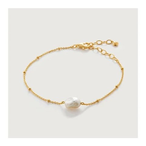 Keshi Pearl Beaded Bracelet