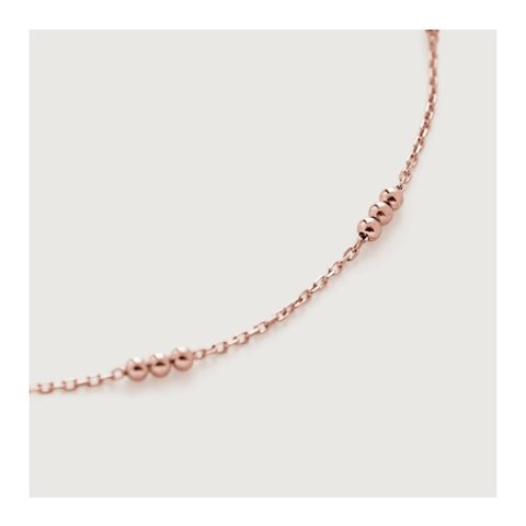 Triple Beaded Chain Necklace 18-20 Inches