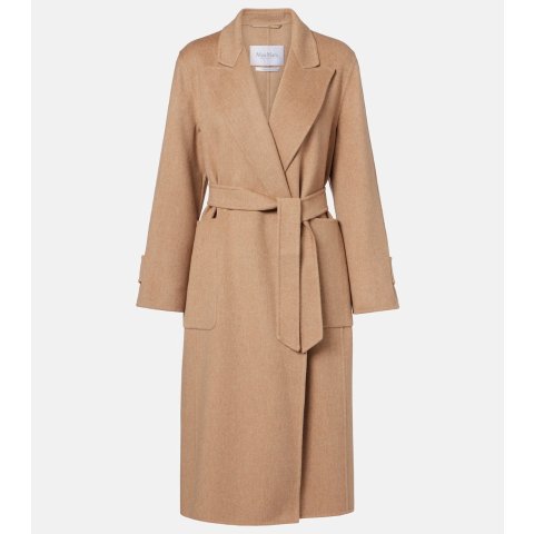Max Mara Camel Hair Coat Belted