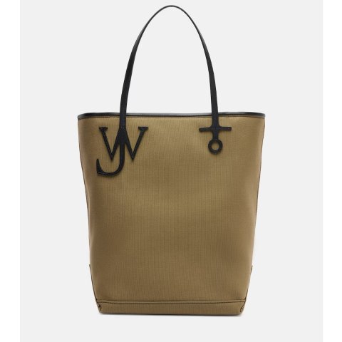 JW Anderson Anchor Tall Leather-Trimmed Tote Bag