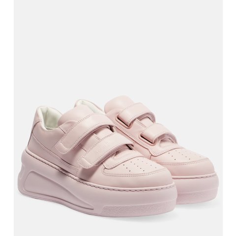 Acne Studios Face Leather Platform Sneakers