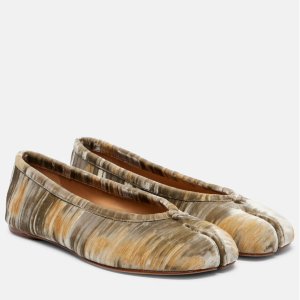 Maison Margiela Tabi velvet ballerina flats