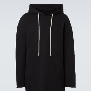 Rick Owens Cotton jersey hoodie