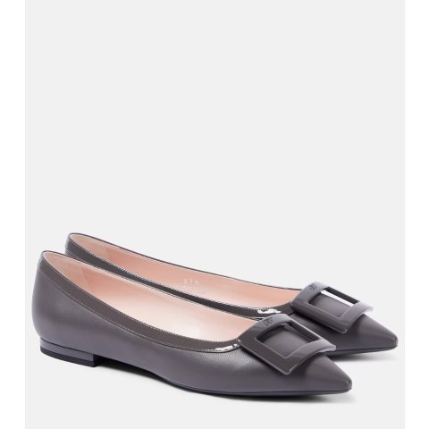 Roger Vivier Gommettine leather ballet flats