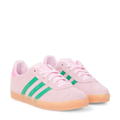 adidas Originals Kids Gazelle leather-trimmed suede sneakers