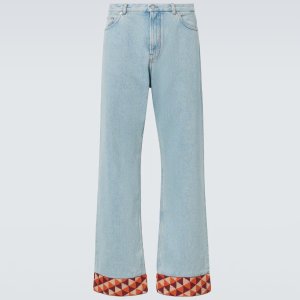 Valentino Men's Wide Leg Jeans