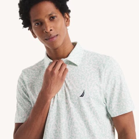 Nautica Navtech Printed Classic Fit Polo Shirt