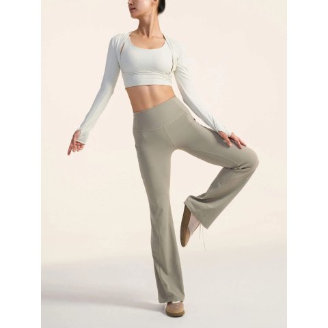 NEIWAI Ribbed Mousse Padded Long Sleeve T-Shirt