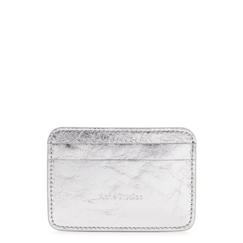 Acne Studios Aroundy Metallic Leather Card Holder