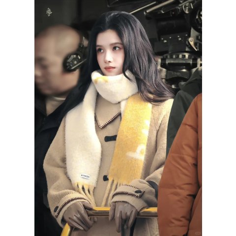 Burberry Logo Alpaca Wool Blend Fringe Scarf