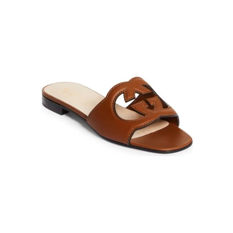 Gucci Interlocking G Cutout Women's Slide Sandal