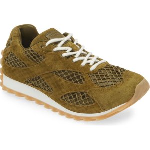 Bottega Veneta Orbit Sneakers Olive Green