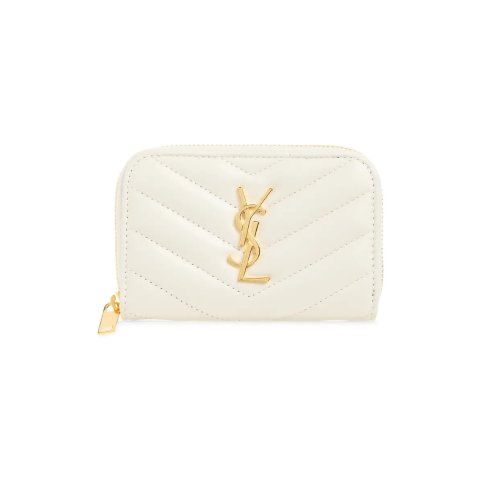Saint Laurent Cassandre Matelasse Leather Zip Wallet