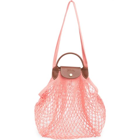 Longchamp Le Pliage Filet Knit Shoulder Bag Women