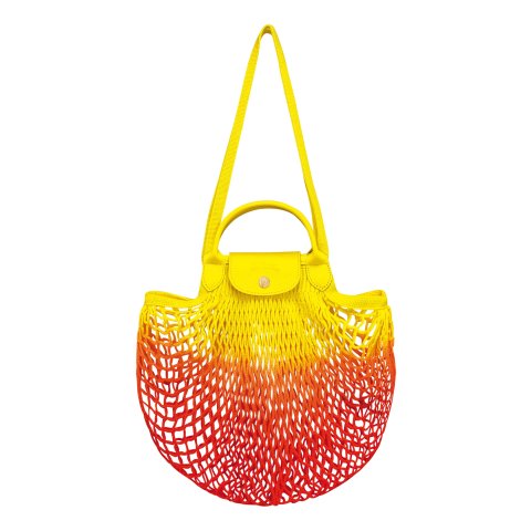 Longchamp Le Pliage Filet Dip Dye Knit Shoulder Bag