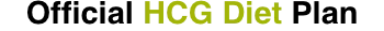 Official HCG Diet Plan logo