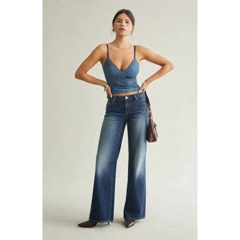 Pacsun Pacsun Casey Low Rise Baggy Jeans Dark Blue