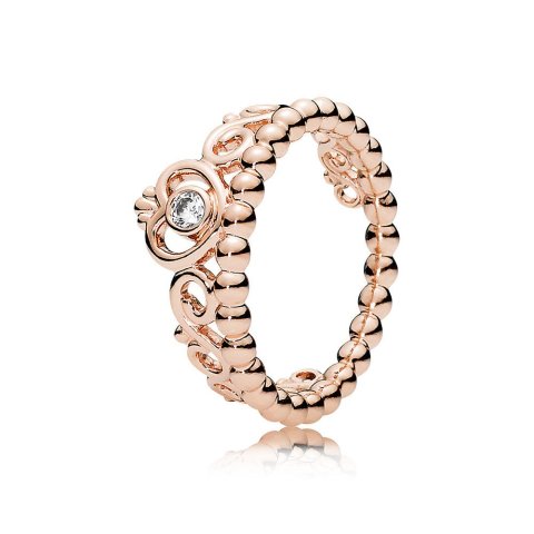 Pandora My Princess Tiara Ring, PANDORA Rose™ & Clear CZ