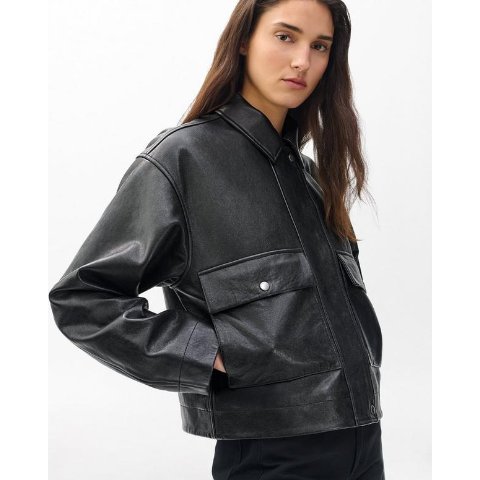 Nonie Lamb Leather Jacket