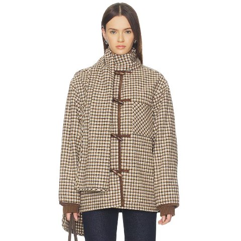 House of Sunny Retro Blanket Jacket Blonde Multi
