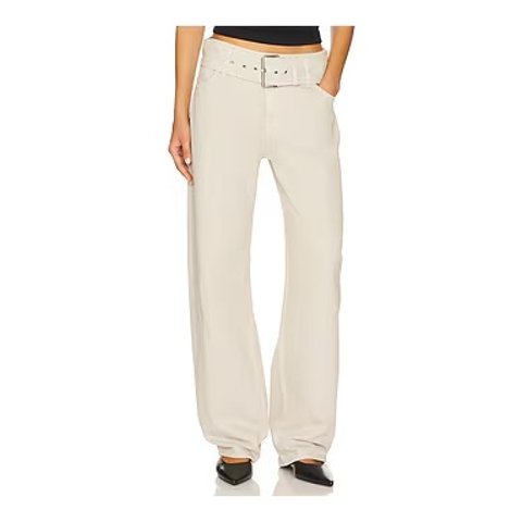 grlfrnd Eliza Boyfriend Jeans Sandstone