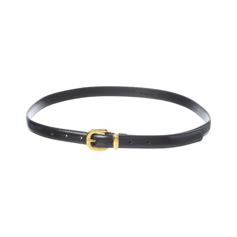 Madewell Madewell Silvia Leather Skinny Round Buckle Belt
