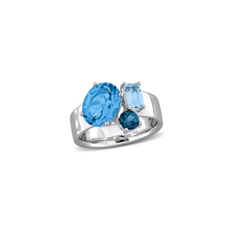 Silver Topaz Ring 4.43ct
